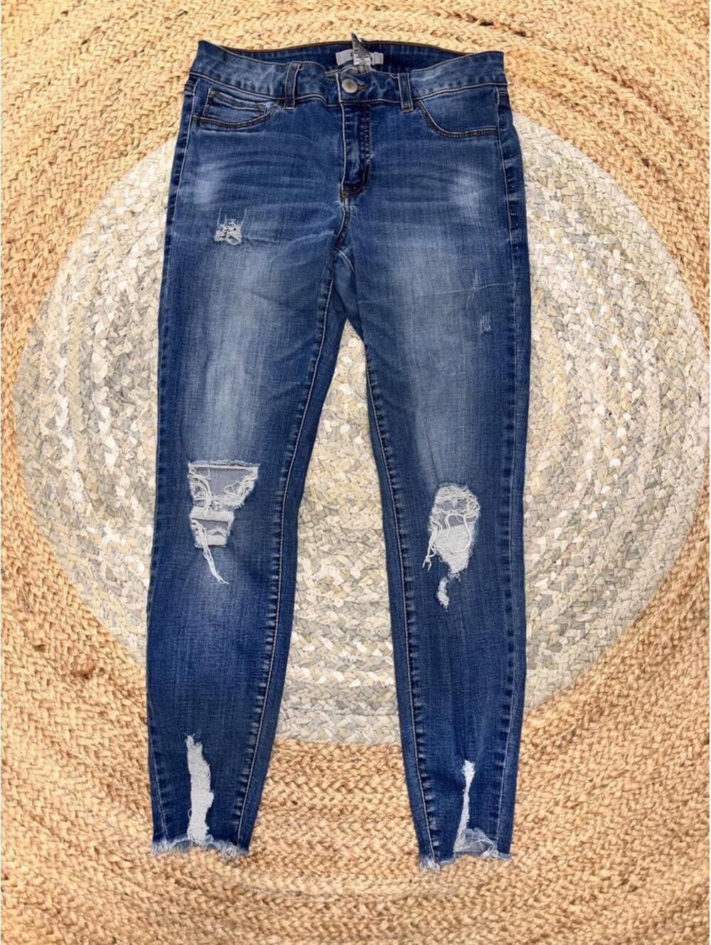 Refuge Women's Blue and Navy Jeans